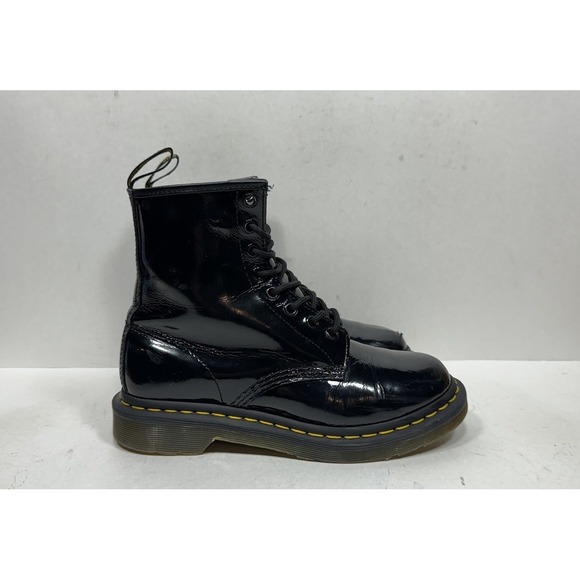 Dr. Martens Shoes - Doc Dr. Martens 1460 Patent Leather Women's 7 8-Eye Boots Black 11821